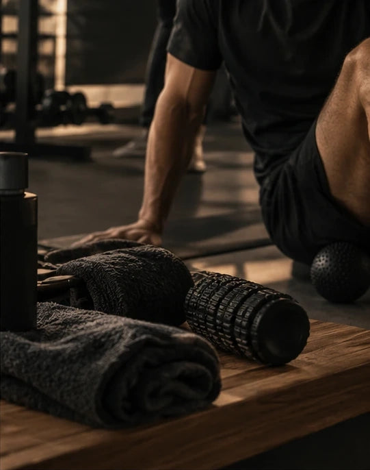 Premium recovery environment with recovery equipment and towel